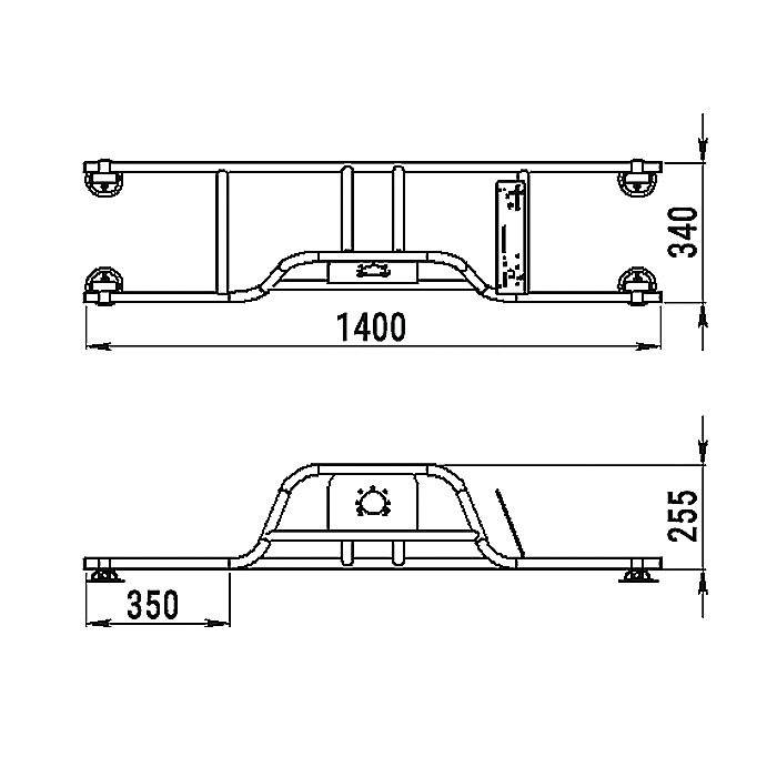 Стойка рулевая с бортовым креплением малая в Астрахани