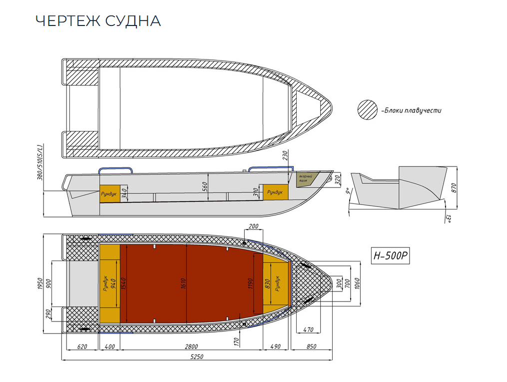Алюминиевая лодка Неман-500 P в Астрахани