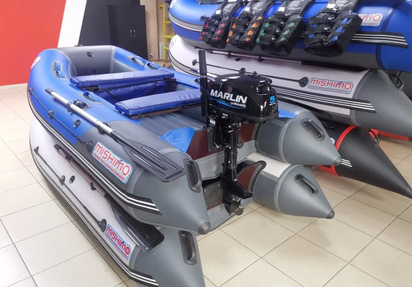 КОМПЛЕКТ ЛОДКА MISHIMO LITE 315 + МОТОР 5л.с в Астрахани