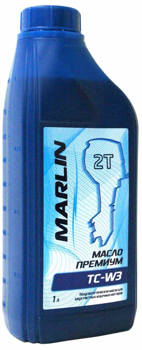 МАСЛО ПОЛУСИНТЕТИЧЕСКОЕ MARLIN ПРЕМИУМ 2Т, TC-W3, 1 ЛИТР в Астрахани