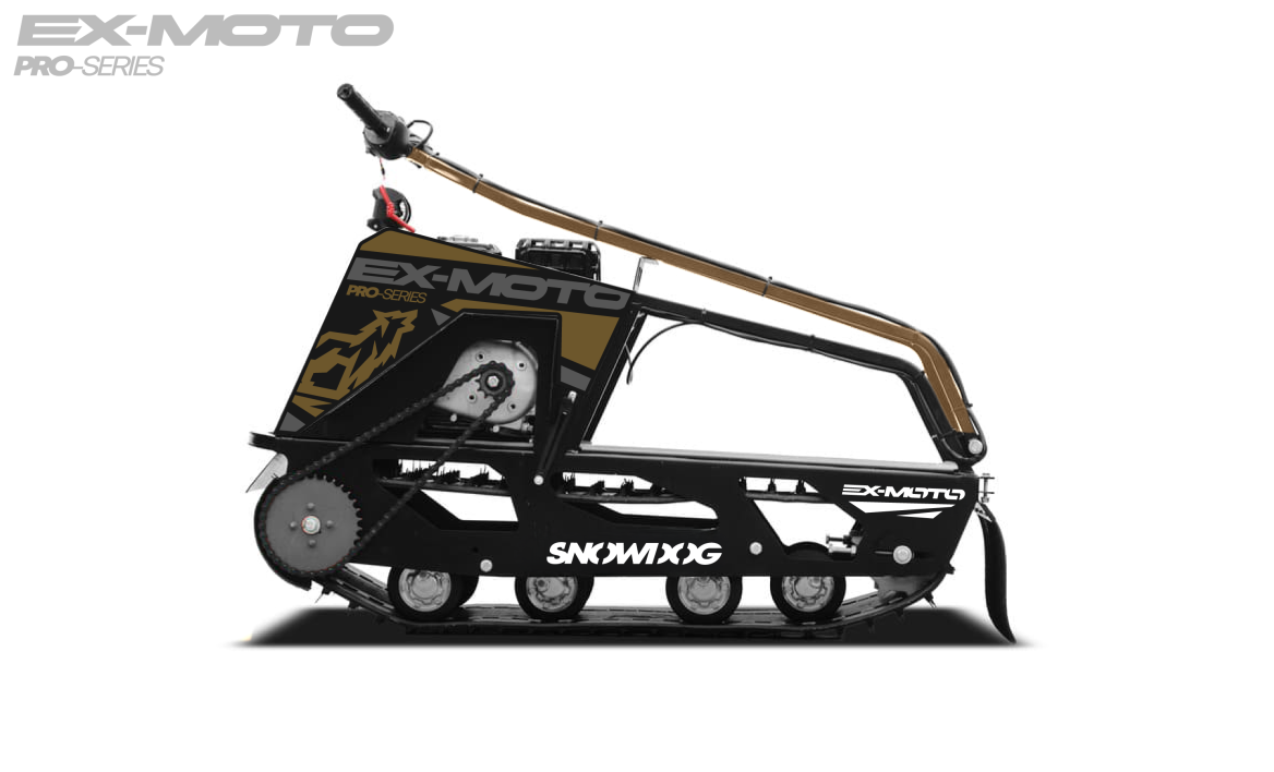 Мотобуксировщик EX-MOTO SNOWDOG S380 8л.с. в Астрахани