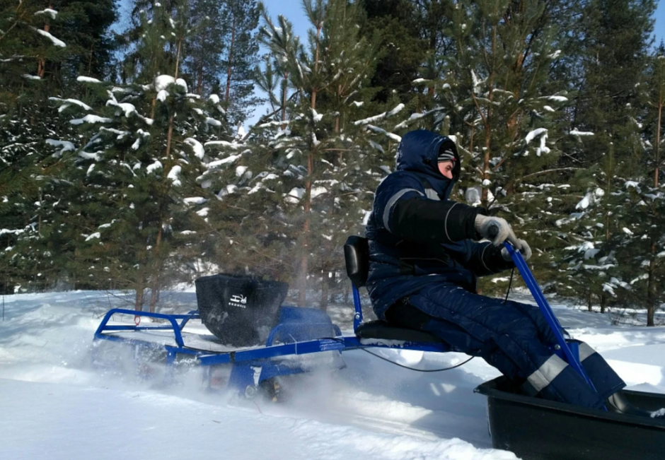 Мотобуксировщик толкач Альбатрос-XL8 с модулем. С фарой, тележки в Астрахани