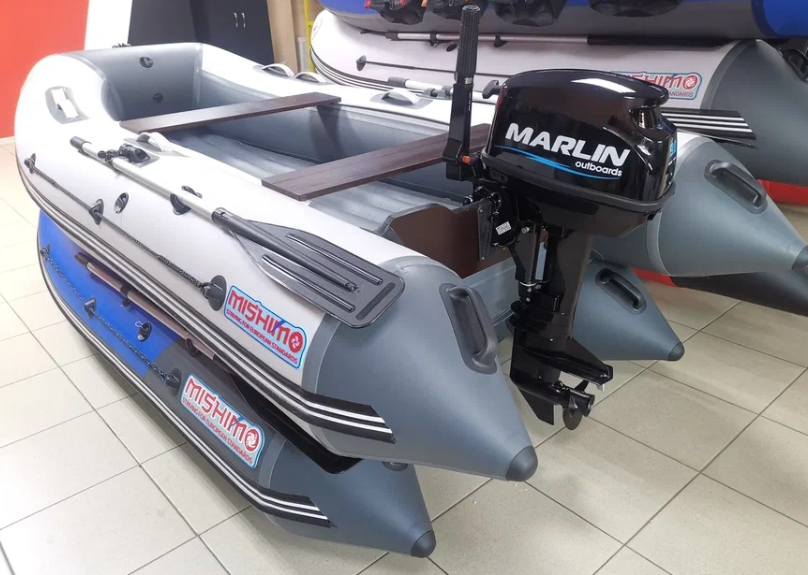 КОМПЛЕКТ ЛОДКА MISHIMO LITE 350 + МОТОР 9,8 Л.С. в Астрахани